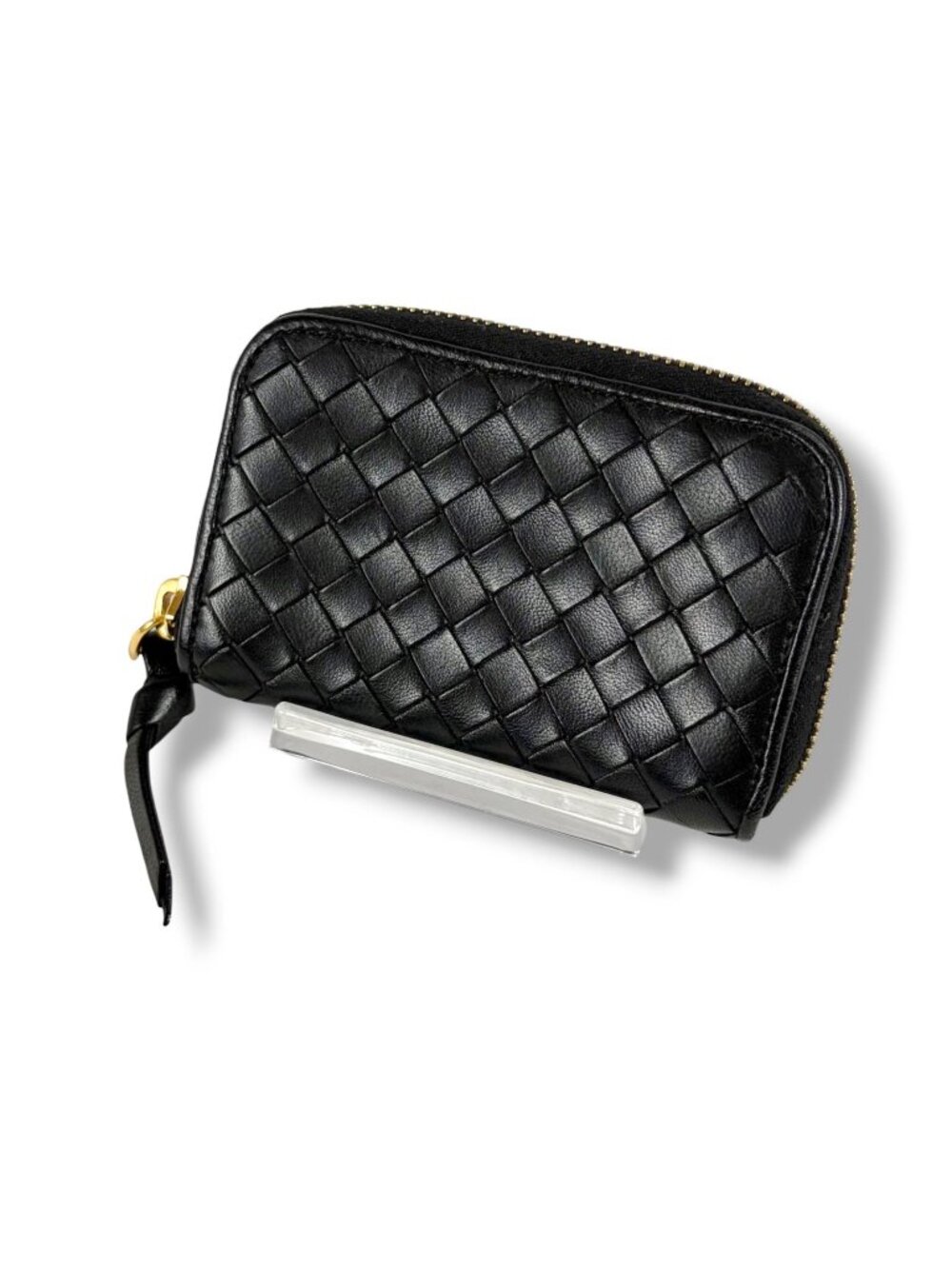 Bottega Veneta Intrecciato Leather Coin Wallet Case Purse